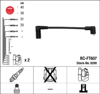 Buji kablosu fiat panda 0.9 1992-1996 ngk 7694366 resmi