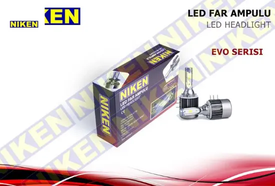 Ampül 12v h15 led xenon set evo serisi nıken  resmi
