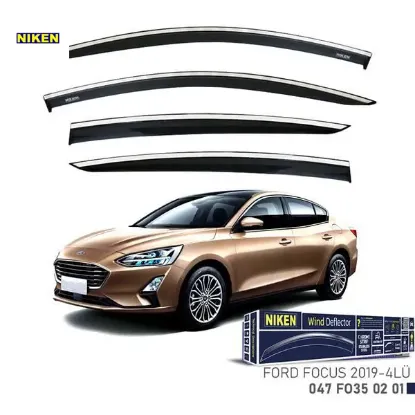 Kromlu cam rüzgarlığı focus 2019- 4lü nıken  resmi