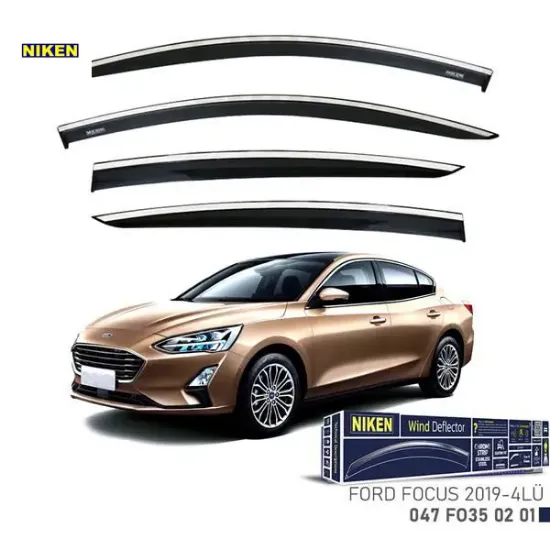Kromlu cam rüzgarlığı focus 2019- 4lü nıken  resmi