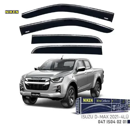 Kromlu cam rüzgarlığı ısuzu d-max 2021- 4lü nıken  resmi
