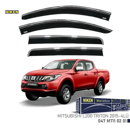 Kromlu cam rüzgarlığı l200 trıton 2015- 4lü nıken  resmi