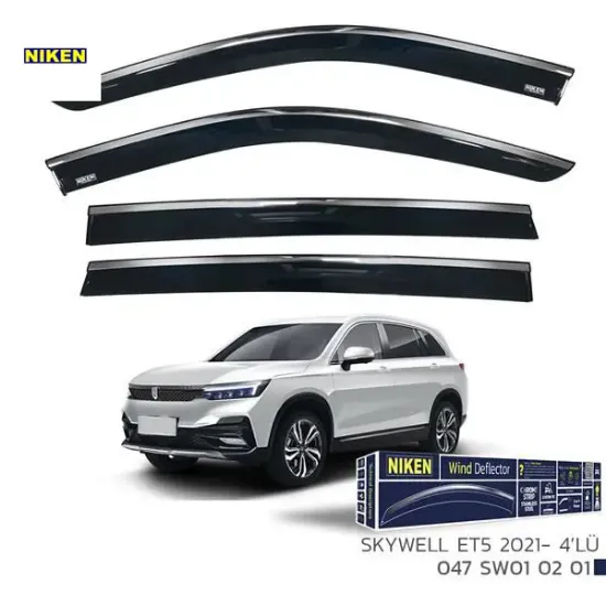 Kromlu cam rüzgarlığı skywell et5 2021- 4lü nıken  resmi