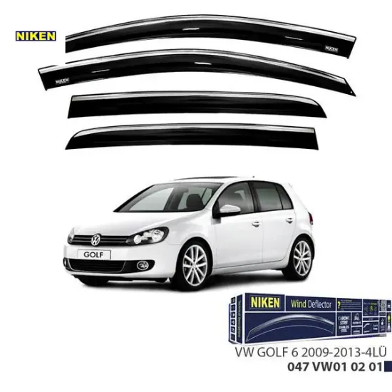 Kromlu cam rüzgarlığı golf 6 2009-2013 4lü nıken  resmi