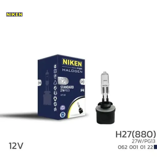 Nıken h27w/1 880 27w halojen ampul pg13 12v nıken  resmi