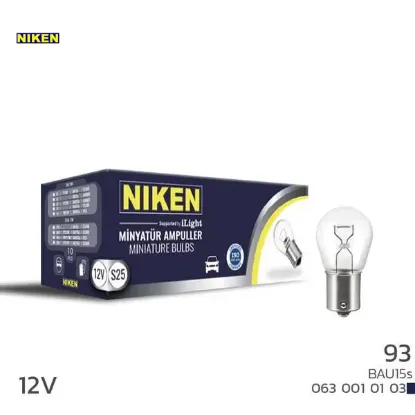 Nıken 93 ampul yakın tır. Bau15s p21w 12v 10lu nıken  resmi