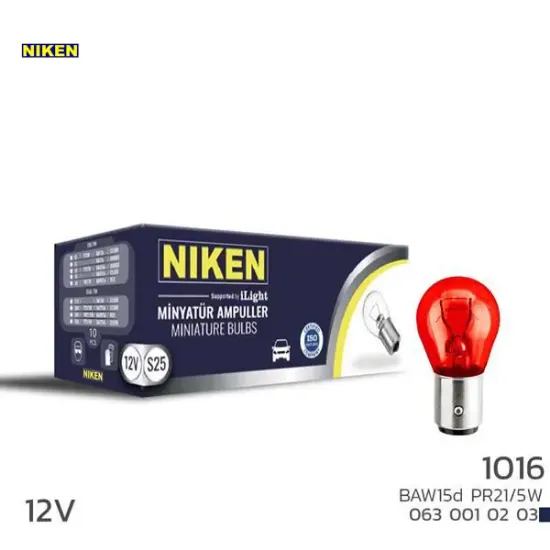 Nıken 1016 ampul şaşı ters yk tır.baw15 kırmızı 10lu nıken  resmi