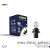 Nıken 12v hpc16w ayna sinyal ampulü pu20d-1 10lu nıken unıversal resmi