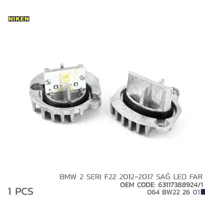 2 f22 2012-2017 sağ led far modl 63117388924/1 nıken 63117388924/ 1 resmi