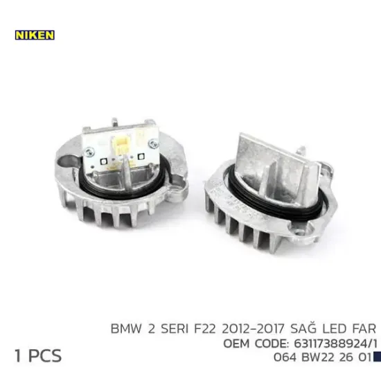 2 f22 2012-2017 sağ led far modl 63117388924/1 nıken 63117388924/ 1 resmi