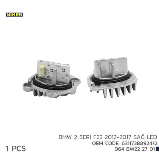 Bmw 2 f22 2012-2017 sağ led far modl 63117388924/2 nıken 63117388924/ 2 resmi