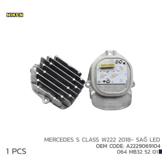 S class w222 2018-sağ led mod a2229069104 nıken a2229069104 resmi