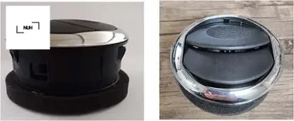 Kalorifer havalandırma difrizörü ön göğüs sağ-sol nikelajlı bıpper-nemo-fıorıno nuh 735461076/ 8265.Fa resmi