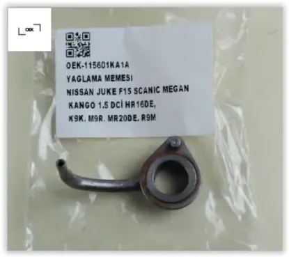 Yağlama memesi  juke f15-scanıc-mgn-kng 1.5 dci hr16de-k9k-m9r-mr20de-r9m oek 115601ka1a resmi