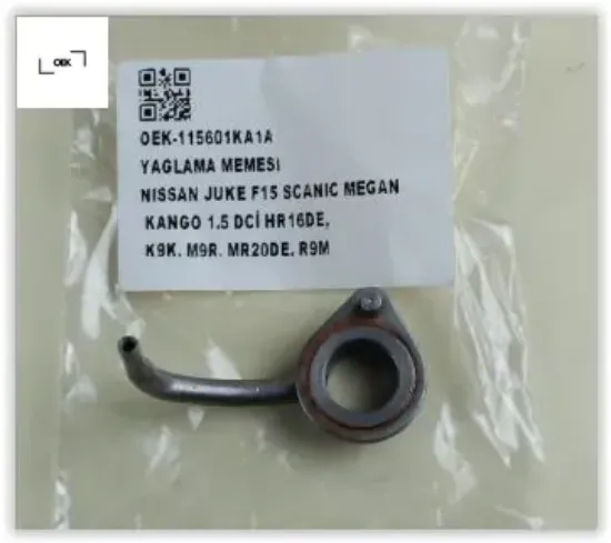 Yağlama memesi  juke f15-scanıc-mgn-kng 1.5 dci hr16de-k9k-m9r-mr20de-r9m oek 115601ka1a resmi