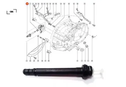 Hidrolik debriyaj rulman rekoru trafıc oek 8201035310 resmi