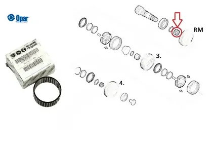 Geri vites masuralı rulman jest opar 55227309/ 2210063aa resmi