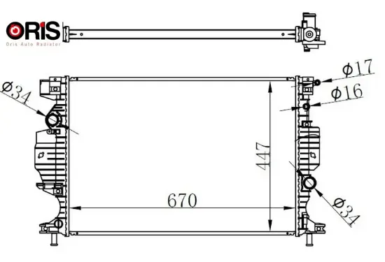Motor su radyatoru mondeo ıv 14 galaxy ııı 18 s-max 18 2.0 tdcı 1.5-2.0 ecoboost orıs dg938005ac/ 5184273/ 5184442/ 5482597 resmi