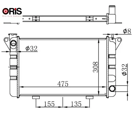 Radyator brazing mt 475x308x26 12 orıs 7702189027/ 7700571627/ 7702188783 resmi