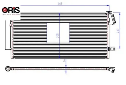 Klima radyatörü fıat doblo 10 > combo 12 > 1.3 dmtj-1.6 dmtj-2.0 dmtj 669x293x16 orıs 51838048/ 51937924/ 95510682 resmi