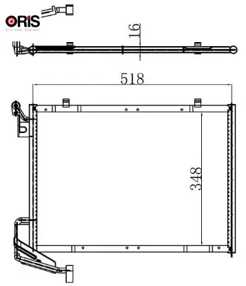 Klima radyatoru kondenseri fıesta 1.0 ecoboost 08 17 orıs c1b119710bc/ 1806682 resmi