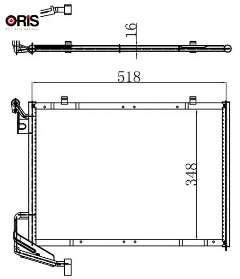 Klima radyatoru kondenseri fıesta 1.0 ecoboost 08 17 orıs c1b119710bc/ 1806682 resmi