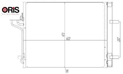 Klıma radyatoru focus ııı 11 17 1.6 ecoboost c-max ıı 11 1.6 ecoboost -2.0 tdcı orıs 8v6119710fa/ 1693590/ 2002808 resmi