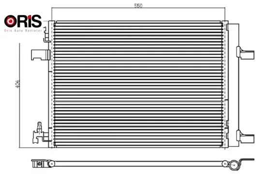 Klima kondenseri radyatörü astra j-zafıra c-cruze 1.3-1.4-1.6-1.7-1.8 orıs 39140127/ 13377762/ 39074866/ 1850219 resmi