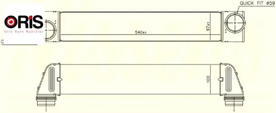 Turbo radyatoru n52 m57 e60 e61 orıs 17517787446 resmi