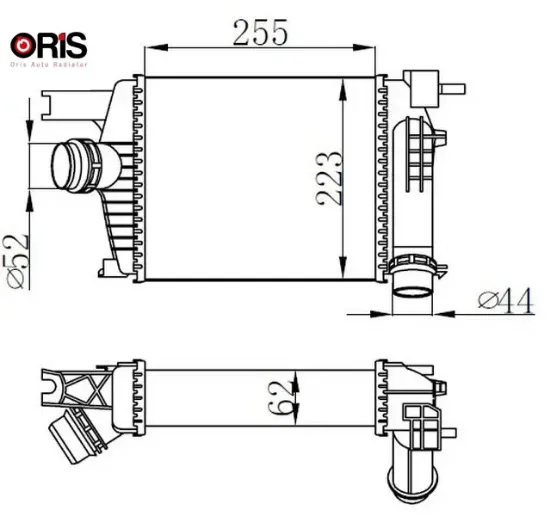 Turbo radyatörü ıntercooler clıo ıv 12> captur 13> duster 13> 0.9tce 1.2tce 1.5dci orıs 144961381r resmi