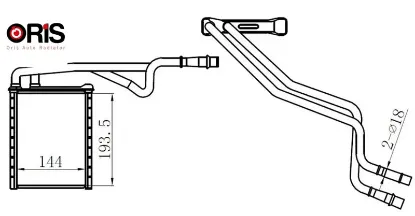 Kalorıfer radyatoru brazing courıer 14 ecosport 1.6tdcı 13 17 b-max 1.0 ecoboost 1.5 1.6tdcı 12 15 orıs av11 18b539 aa/ av11 18b539 ca/  resmi