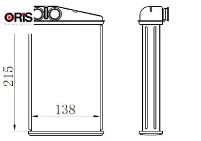 Kalorifer radyatörü brazing mgn ıı-scenıc ıı 220x150x40 orıs 7701207712/ 7701208323 resmi