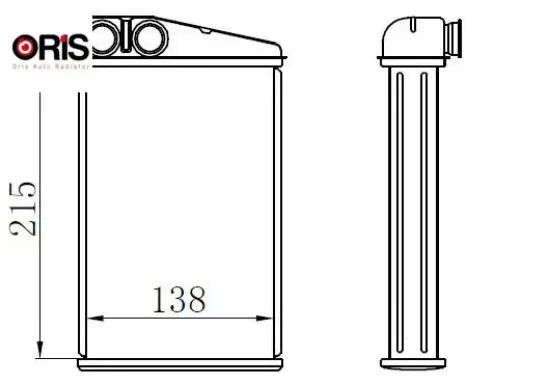Kalorifer radyatörü brazing mgn ıı-scenıc ıı 220x150x40 orıs 7701207712/ 7701208323 resmi
