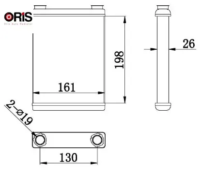Kalorifer radyatoru brazing mgn ııı-fluence 198x165x26 orıs 271156272r resmi