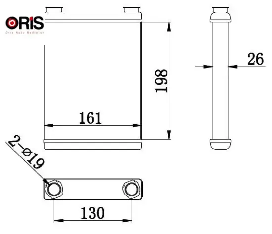 Kalorifer radyatoru brazing mgn ııı-fluence 198x165x26 orıs 271156272r resmi