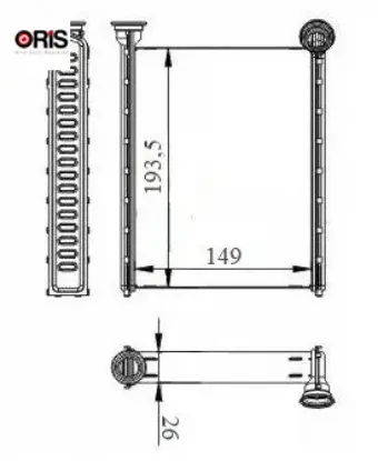 Kalorifer radyatoru brazing megane ıv-kadjar-talısman orıs 271154677r resmi