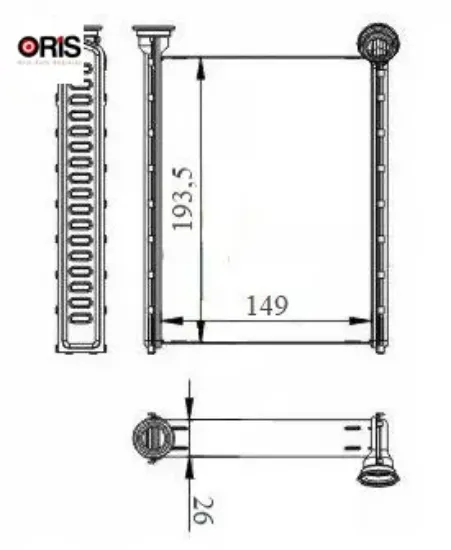 Kalorifer radyatoru brazing megane ıv-kadjar-talısman orıs 271154677r resmi