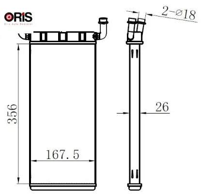 Kalorıfer radyatoru brazing sprınter b906 . Crafter 30-35-50 orıs a0038358901/ 2e0819017c resmi