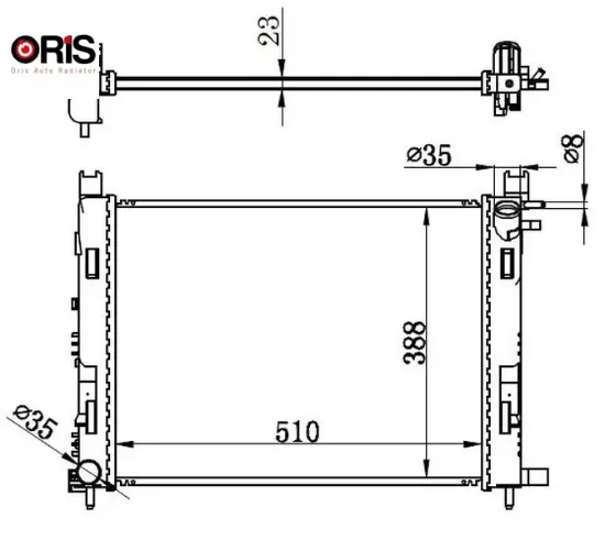 Motor su radyatoru captur ı 12> clıo ıv 12> dokker 12> symbol ııı 14> sandero ıı 12> 0.9 tce 1.2 tce orıs 214107326r/ 214100055r resmi