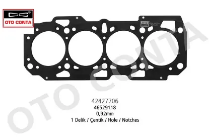 Skc 0.92 mm 1 delik doblo 1.9 d mls çok katlı çelik otoconta  resmi