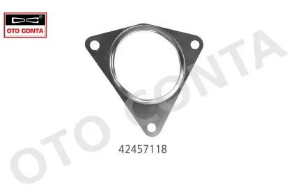 Egzoz boğaz contası çelik clıo ıı-kng-mgn ıı 1.5 dcı-clıo-mgn-logan 1.6 16v k9k-k4m otoconta 7700423572 resmi