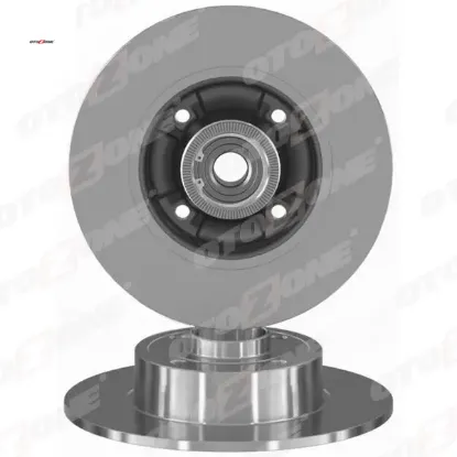 Arka fren aynası renault megane ıı 02> modus 04> clıo ııı 05> 240x82.5x4delik rulmanlı abs sensörlü otozone 7701207823/ 432005338r/ 8660001811 resmi