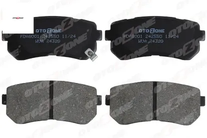 Arka fren balata accent era 1.4l g4ee 06-10 / i30 1.4l 1.6l 08-> / ix35 1.6l g4fd gdi 11-> / kıa cee otozone 583020za00/ 583021ga00/ 583021ha00 resmi