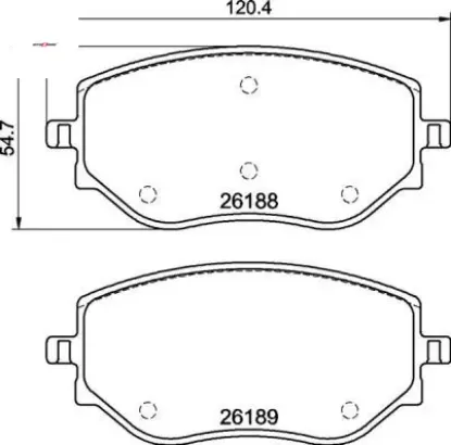 On fren balatası clıo v 19> talıant 21> mıcra v 18> 1.0 sce 1.0 tce 1.5 blue dcı otozone 410608885r/ d106000q1j resmi