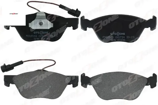 Ön fren balatası fıat marea 95> alfa romeo 145-146-156 2.0 16v 2.0 jtd fişli otozone 9947156/ 71748388/ 77362222/ 71713143 resmi