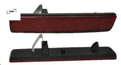 Arka tampon reflektörü sol doblo ym ozar 51810678 resmi