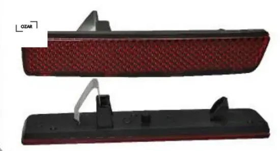 Arka tampon reflektörü sol doblo ym ozar 51810678 resmi