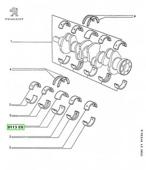 Ana yatak peugeot  resmi