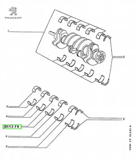 Ana yatak peugeot  resmi