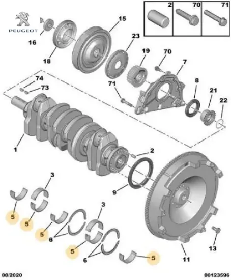 Yatak yarı parç peugeot  resmi